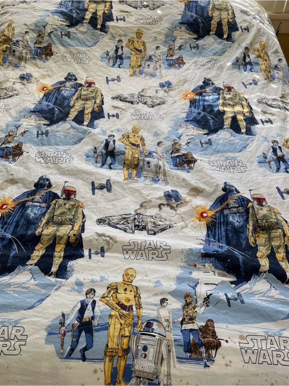 Pottery Barn Kids Star Wars Twin Size Duvet Cover 100% Cotton